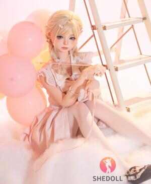 SHEDOLL TONSEN 152cm｜Aカップ純欲天使 · 淡粉蝴蝶結裙｜棉花糖肌+減重體｜雲端幻想陪伴型